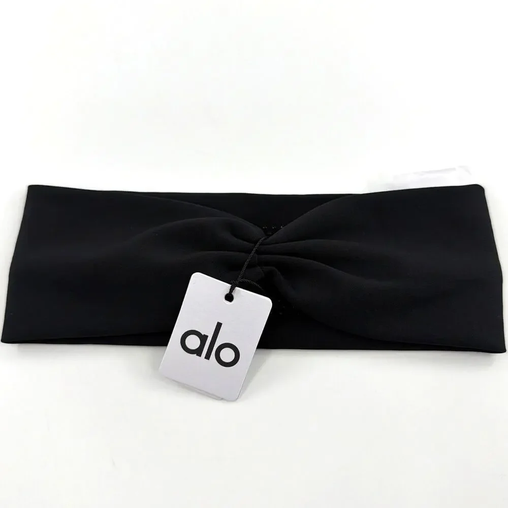 Alo Yoga Black Airlift Headband One Size
